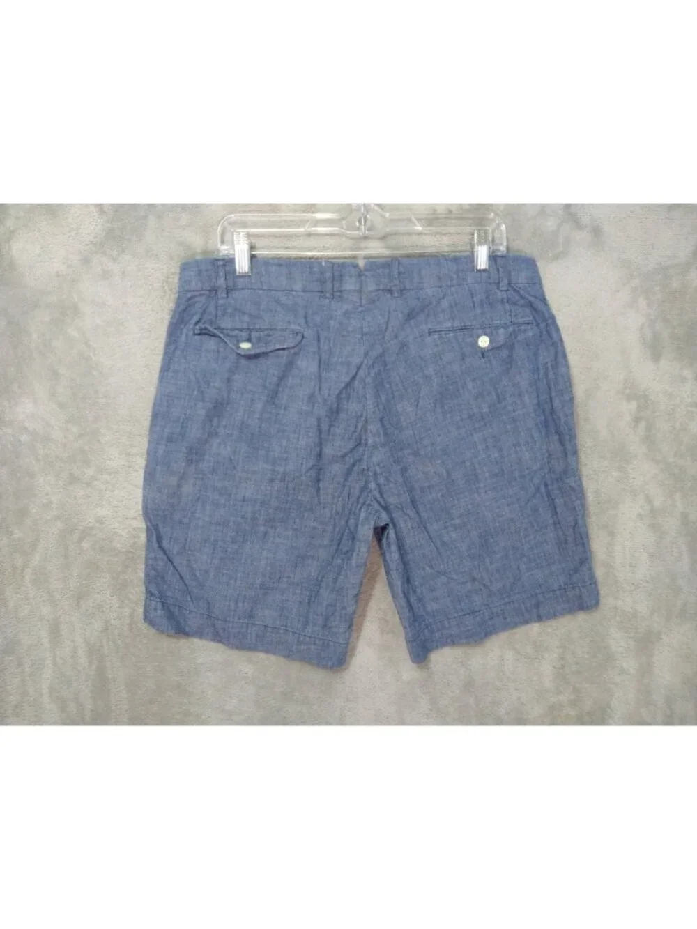 Polo Ralph Lauren Shorts Mens 36 Blue Chino Straight Fit Button Fly Flat Front